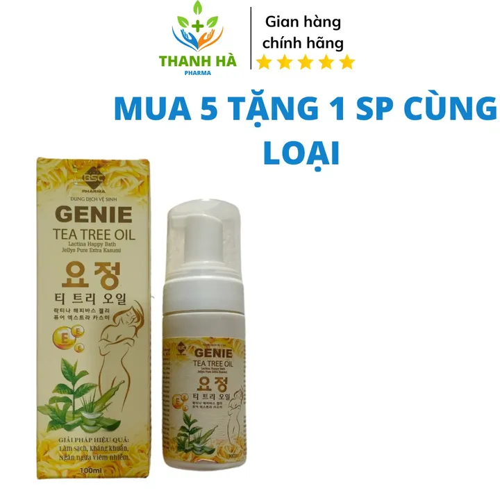 Dung Dịch Vệ Sinh Genie Tea Tree Oil Ngừa Kháng Khuẩn Ngừa Viêm ,ngứa 100ml - Bsc