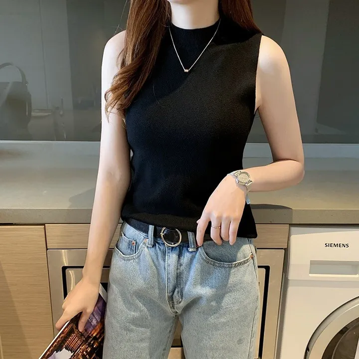 Áo Len Sát Nách Cổ 3cm Ôm Body Slcxa110 - Chipxinhxk