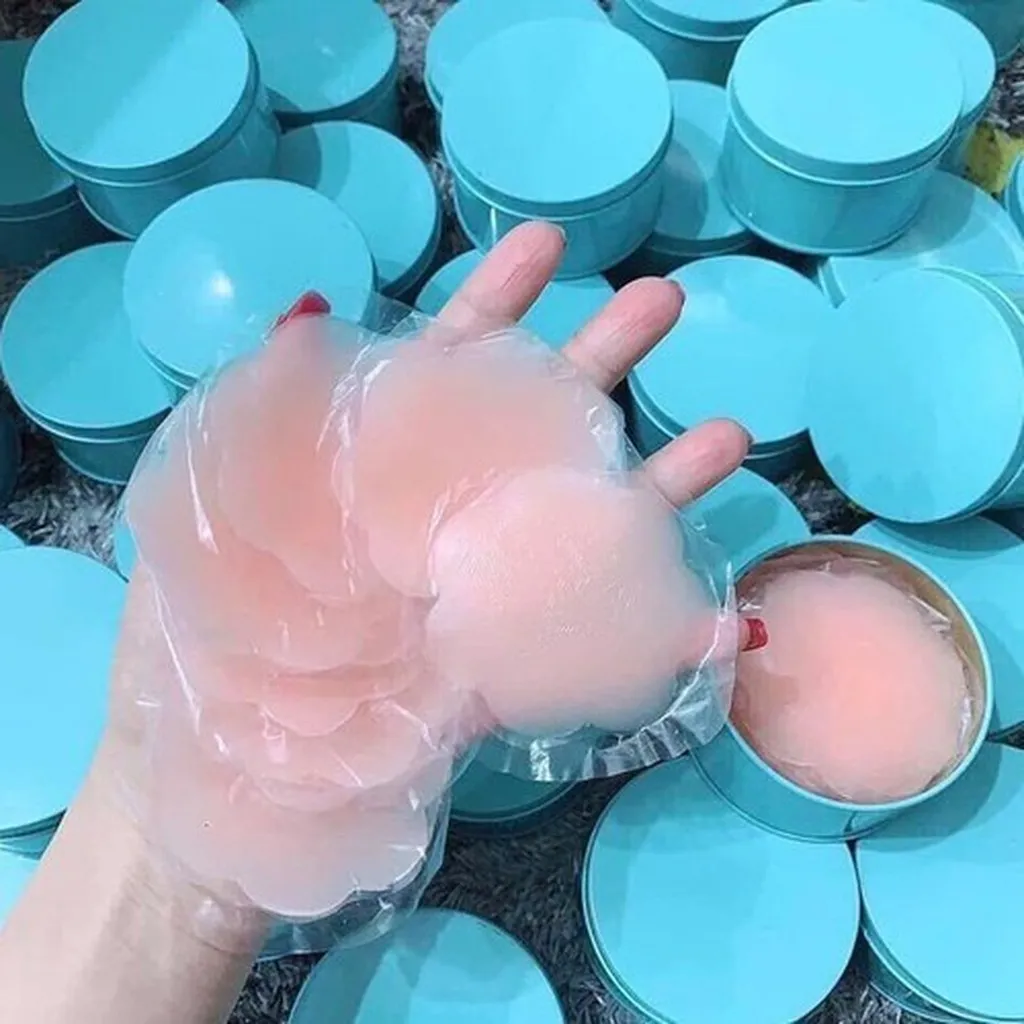 Combo 4 Cặp Dán Ngực Hộp Thiếc Nipple Silicone - Su Clothing