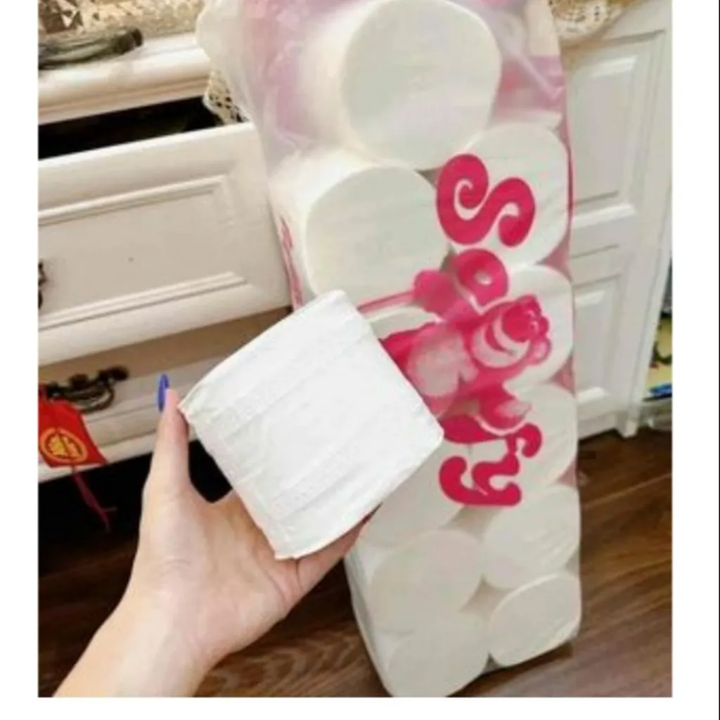 Alternative view of Bịch 12 Cuộn Giấy Vệ Sinh 5 Lớp Hình Gấu Dâu Sofy Siêu Mịn, Siêu Dai Ctb310 - Bechip