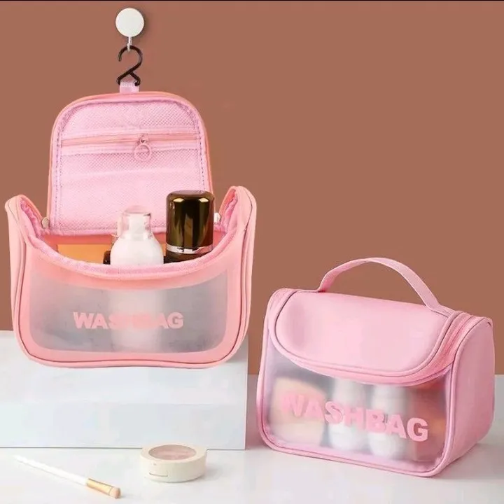 Túi Đựng Mĩ Phẩm Đi Du Lịch Mini Nhỏ Gọn Bằng Nhựa Chống Thấm - Shop Mẹ Bống
