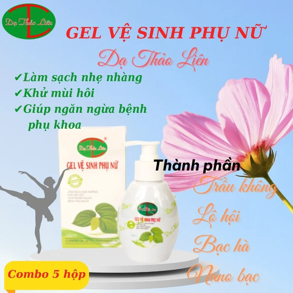 [combo 5 Hộp] Gel Vệ Sinh Phụ Nữ - Dạ Thảo Liên