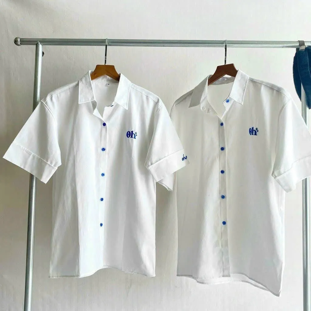 Áo Sơ Mi Nam Nữ Phối Theo Phong Cách Form Rộng Chất Vải Mát Mẻ Hình In Sắc Nét Hàng Hot Trend-htm Fashion