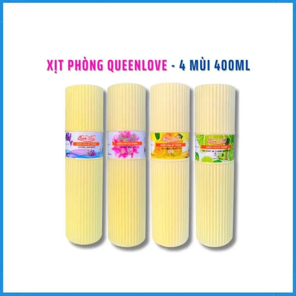 Nước Hoa Xịt Phòng Khử Mùi Đuổi Muỗi Queen Love 400ml - Gdn