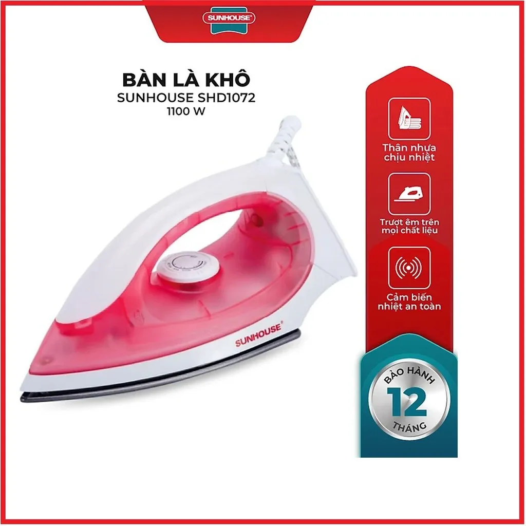 Bàn Là, Bàn Ủi Khô Sunhouse Shd1072 Ctb331 - Bechip