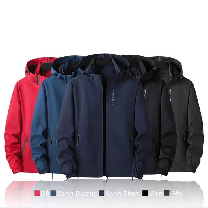 Áo Gió Nam In Chữ Dọc Chất Liệu Gió Chống Thấm Nước Mẫu Mới Sldcg15 - Diepchi Fashion
