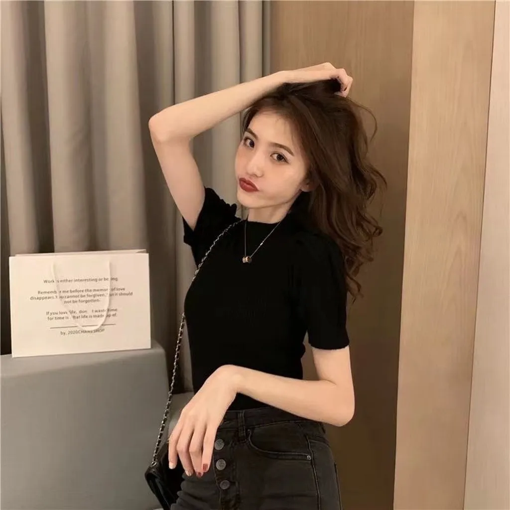 Áo Len Tay Bồng Cổ 3 Cm Chất Len Mềm Mịn Cho Bạn Nữ Sldca61 - Diepchi Fashion