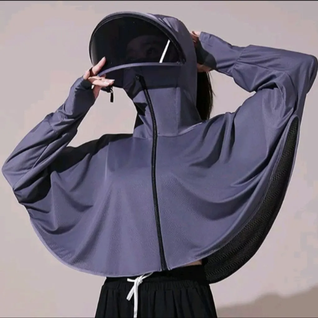 Alternative view of Áo Chống Nắng Cánh Rơi 3in1 Chống Tia Uv ,tia Cực Tím Có Mũ +kính Che - Shop Mẹ Bống