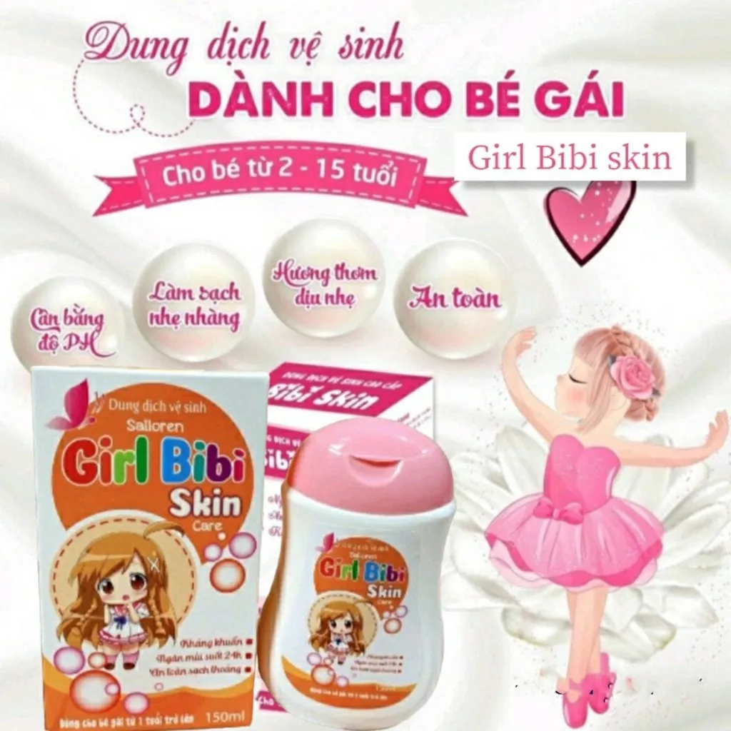 Dung Dich Vệ Sinh Cho Bé Salloren Girl Bibi Skin Care - Shop Mẹ Bống