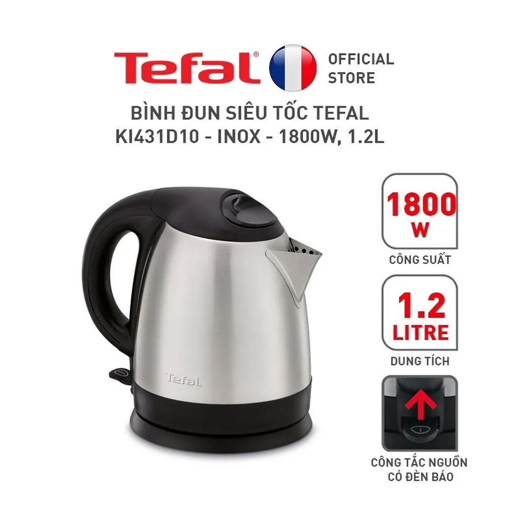 Ấm Siêu Tốc Tefal Ki431d10 - Tefal