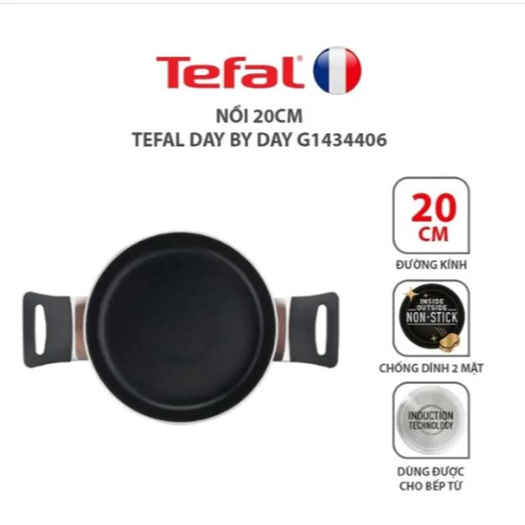 Nồi Chống Dính Tefal Day By Day 20cm - G1434406 - Tefal