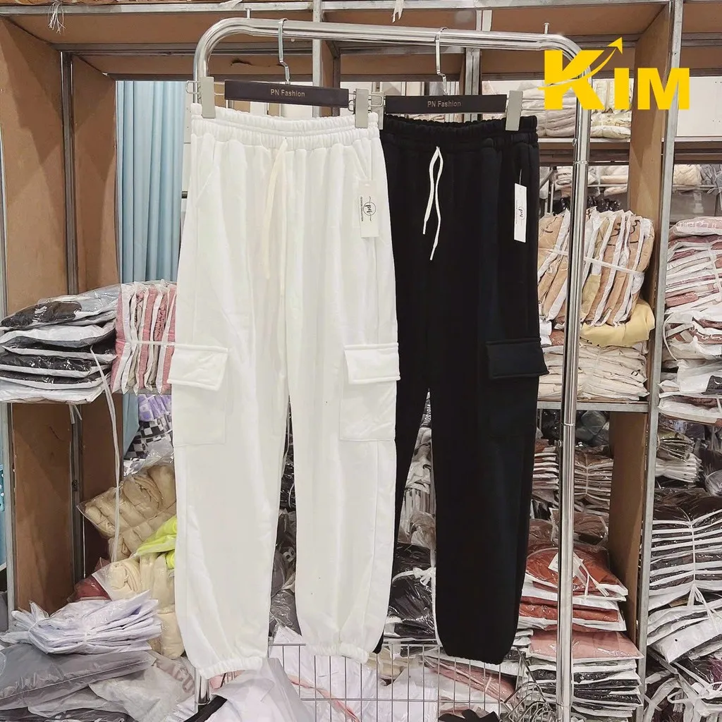 Quần Jogger Unisex Túi Hộp Bo Ống - Kim