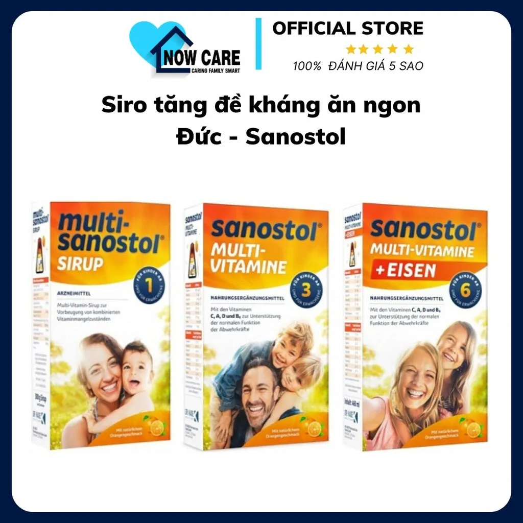 Siro Tăng Đề Kháng Ăn Ngon Đức - Sanostol