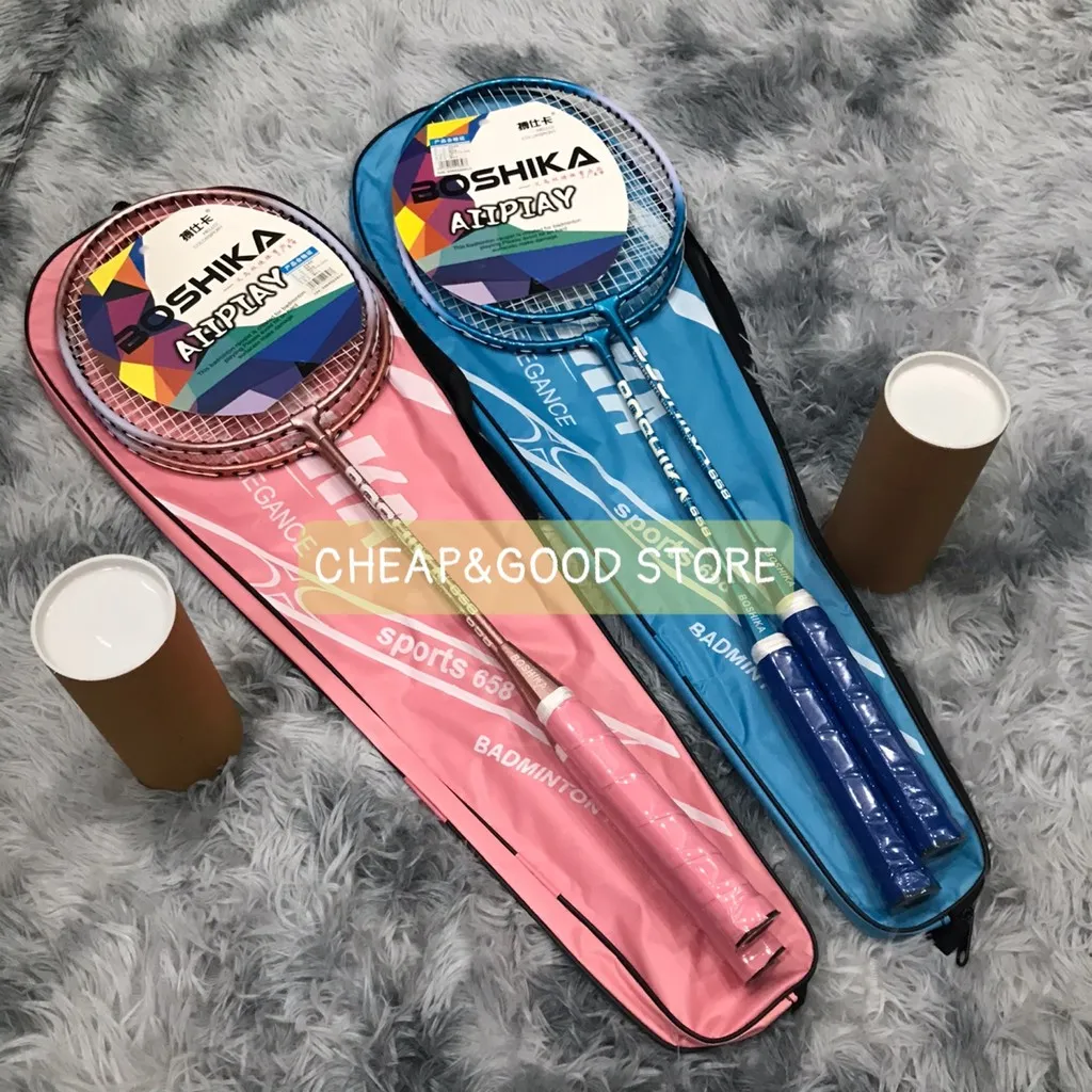 Alternative view of Bộ 2 Chiếc Vợt Cầu Lông Boshika 658 Chất Lượng Cao Tặng Kèm 3 Quả Cầu, Bộ Vợt Cầu Lông Boshika, Vợt Cầu Lông Siêu Nhẹ - Cheap&good