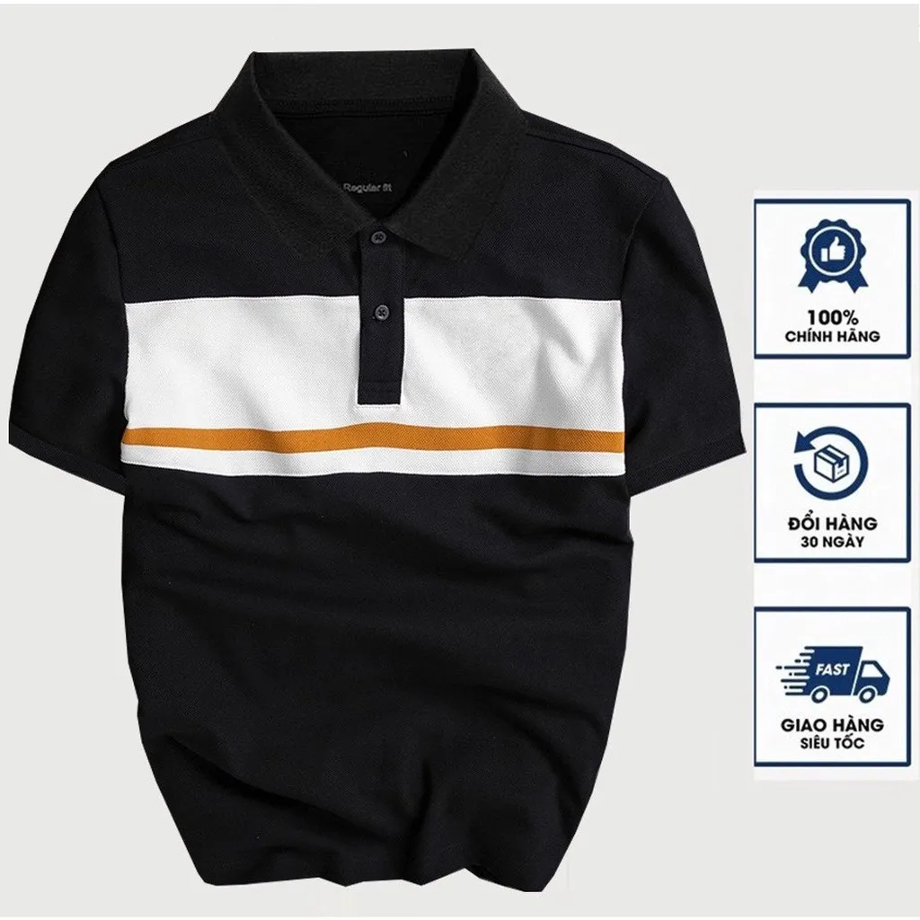 Alternative view of Áo Thun Nam Polo Phối Màu Tay Ngắn Cổ Bẻ Chất Vải Cotton Co Giãn 4 Chiều - Lê Phương Boutique