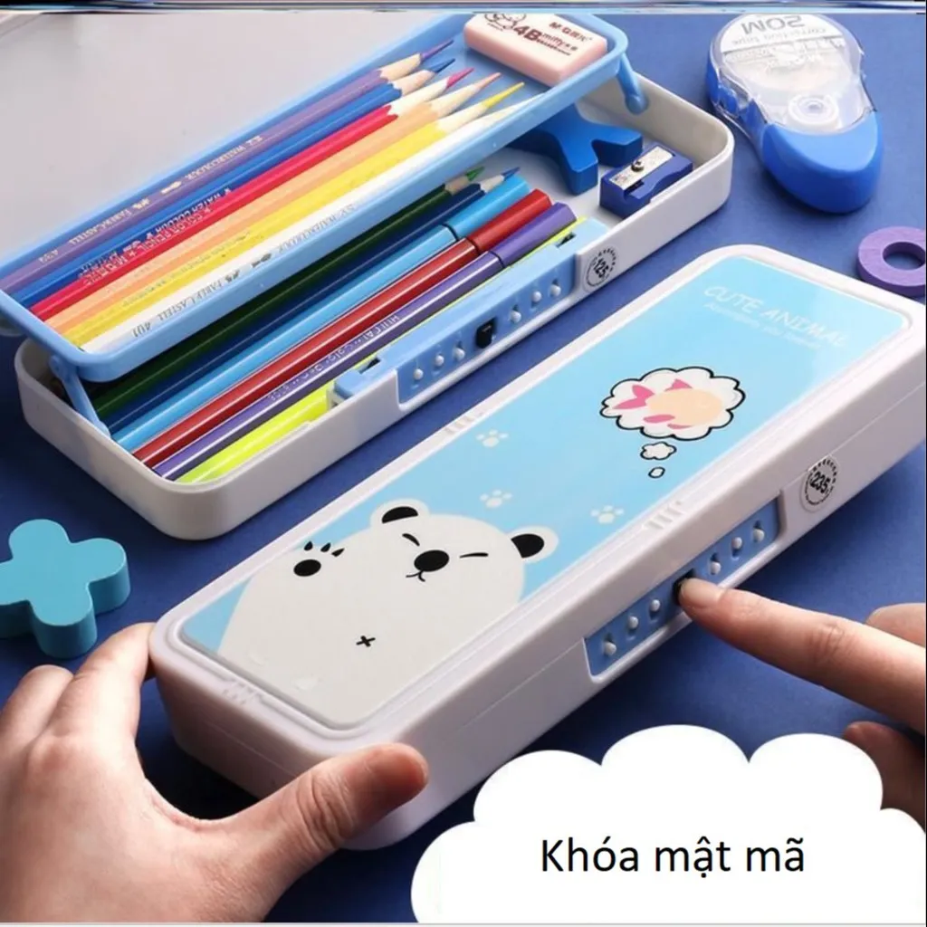 Hộp Đựng Bút Học Sinh Sử Dụng Mật Mã, Hộp Đựng Bút Đa Năng - Cheap&good