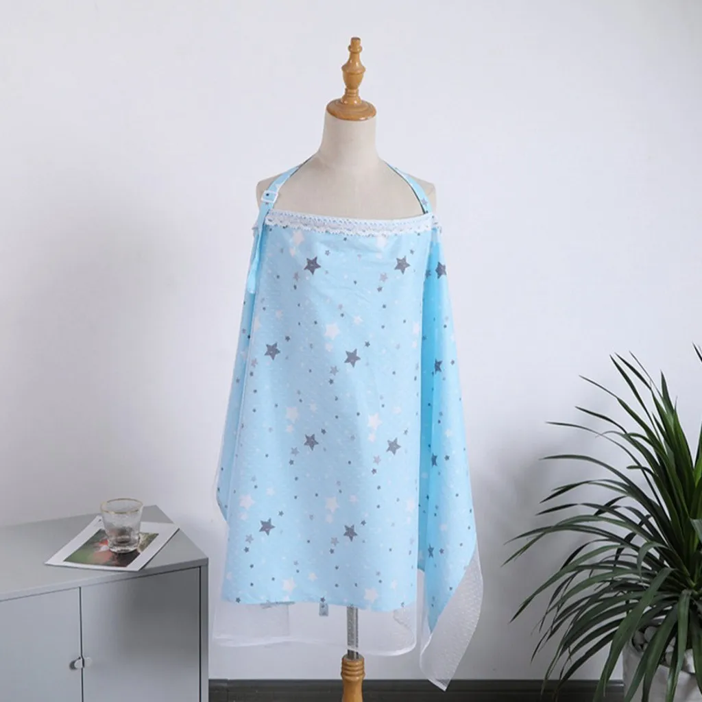 Alternative view of Khăn Che Khi Cho Con Bú, Khăn Trùm Đi Đường Chất Cotton, Khăn Choàng Cho Trẻ Sơ Sinh Loại Đẹp 2 Lớp - Cheap&good