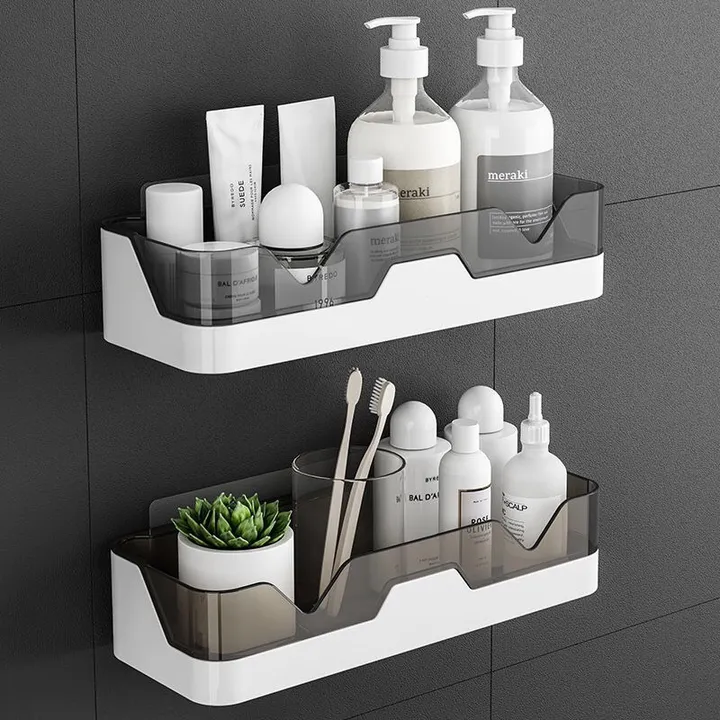 Kệ Để Đồ Nhà Tắm Dán Tường, Kệ Chữ Nhật Dán Tường Nhựa Abs Cao Cấp, Sang Trọng Nt02 - Cheap&good