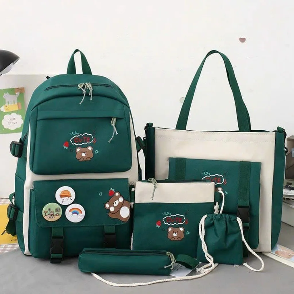 Set Balo 4 Món Gấu Cute Sa111 - Sam Store