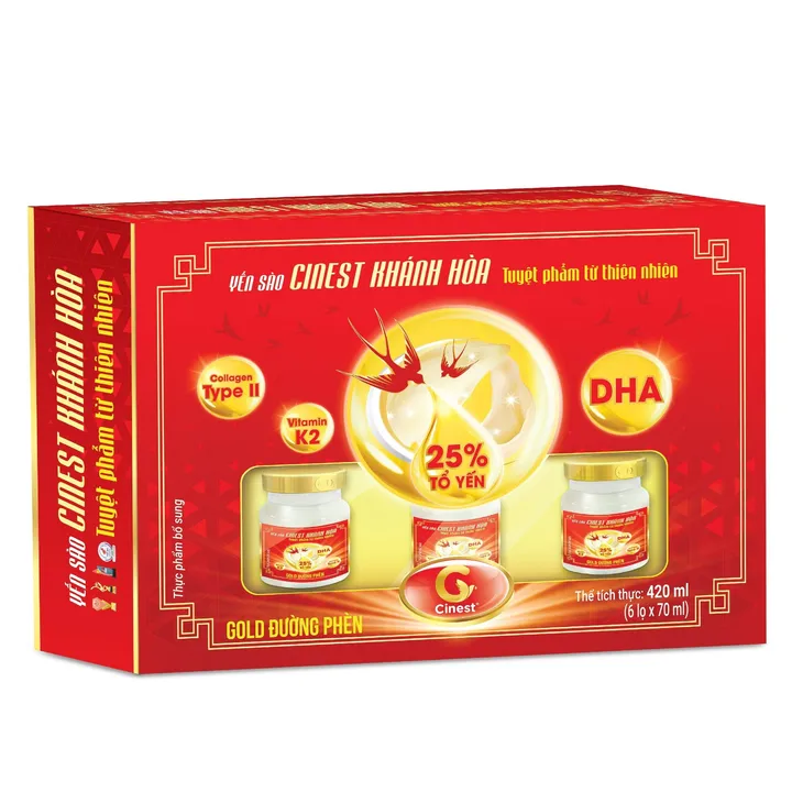 Alternative view of (hộp) Yến Sào Cinest 25% Gold Đường Phèn - Franci