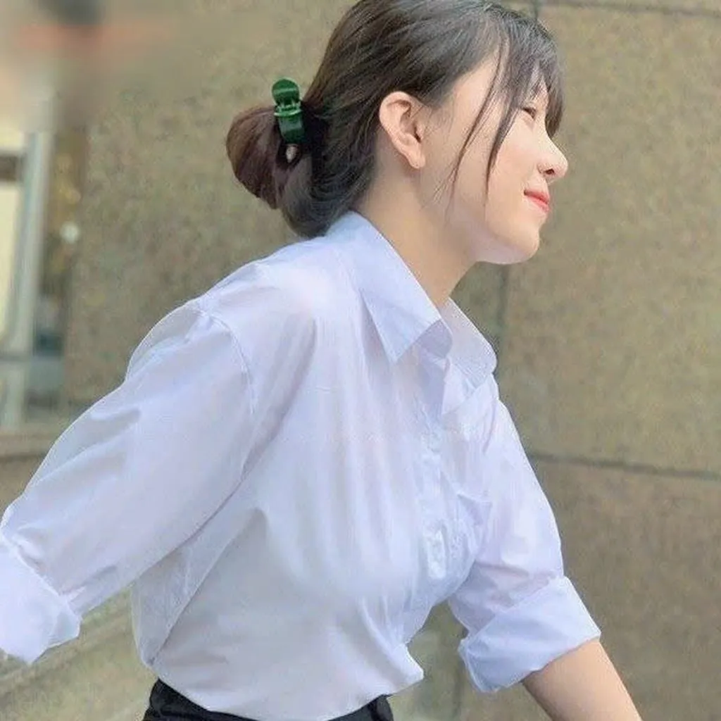 Alternative view of Áo Sơ Mi Học Sinh Tay Dài - Kim