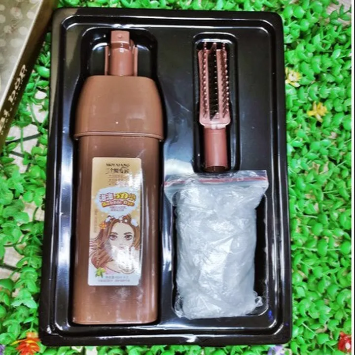 Lược Nhuộm Tóc Thông Minh Phủ Hàn Quốc Màu Nâu - Gdn