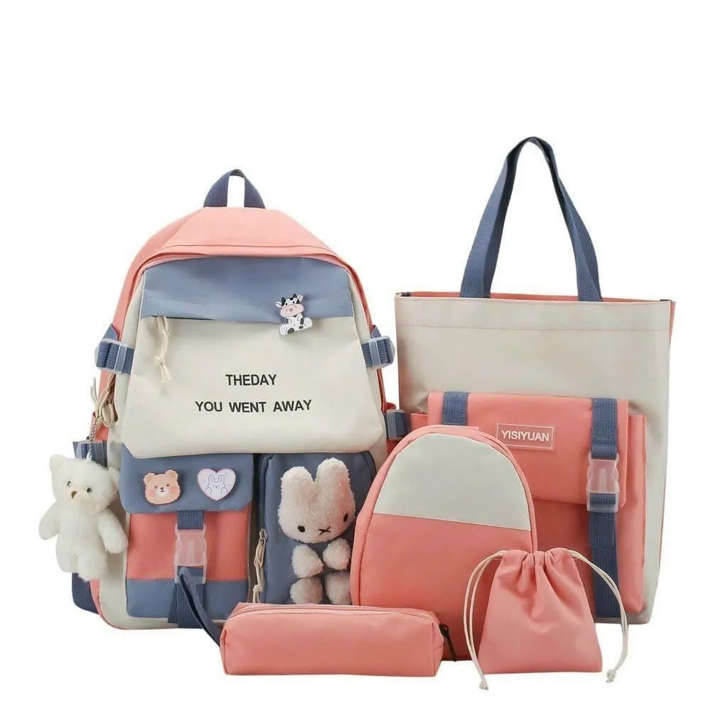 Set Balo 4 Món The Day Phối Màu S05 Phong Cách Ulzzang Vừa A4 St709 - Nana House