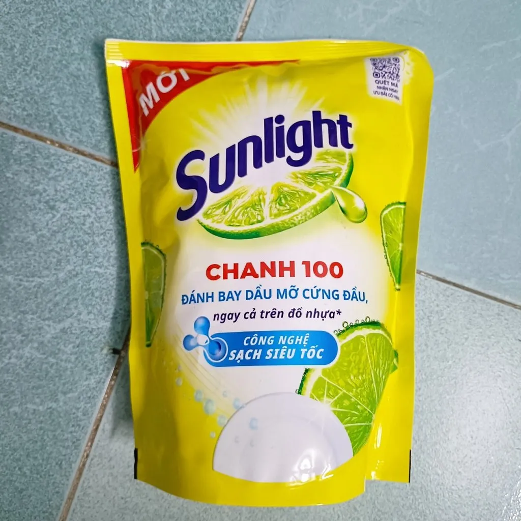 Alternative view of Túi 1.4kg Nước Rửa Chén Sunlight Chanh 100 – Đánh Bay Dầu Mỡ Cứng Đầu Ctb349 - Bechip