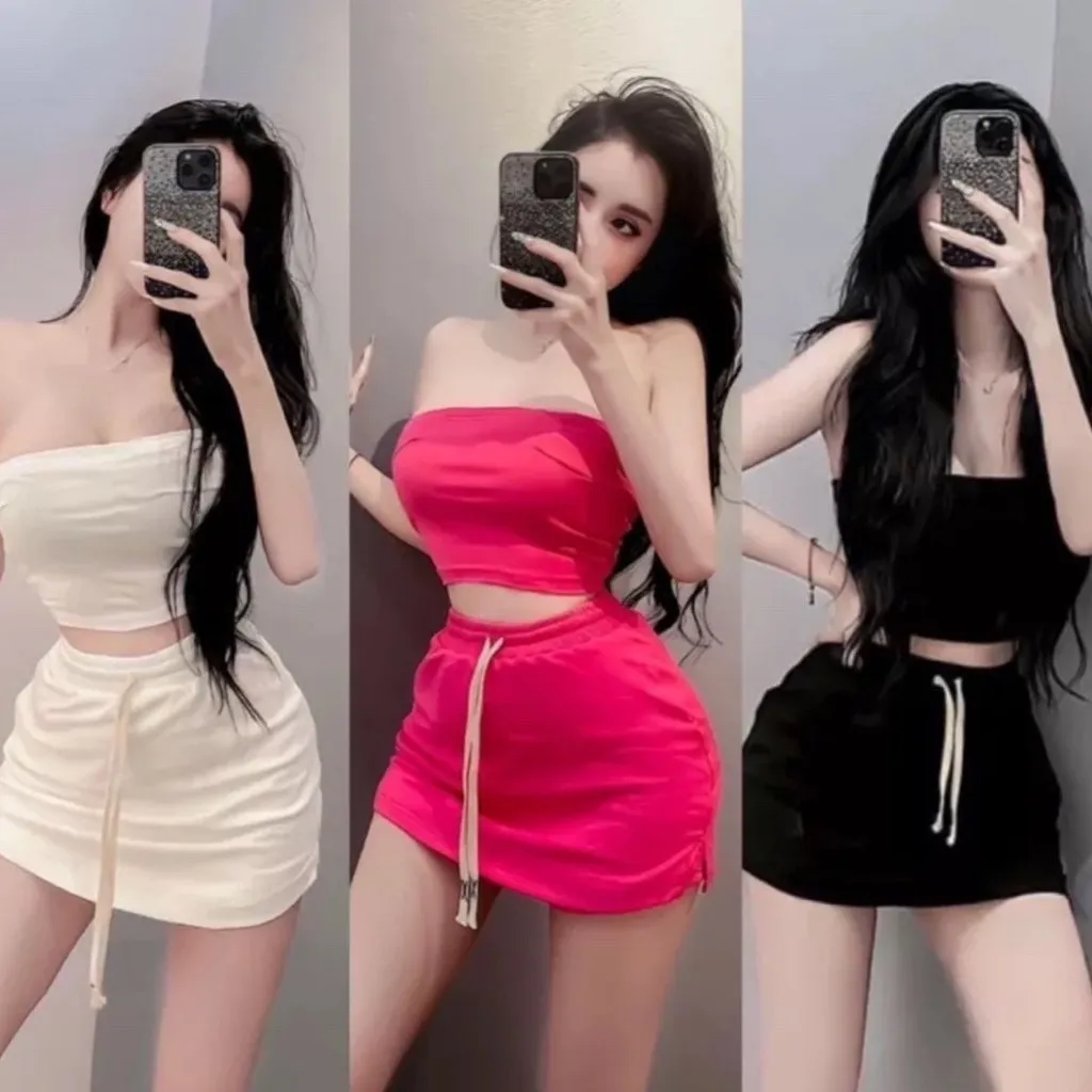Sét Áo Ống Váy Rút Có Quần Trong - Lê Phương Boutique
