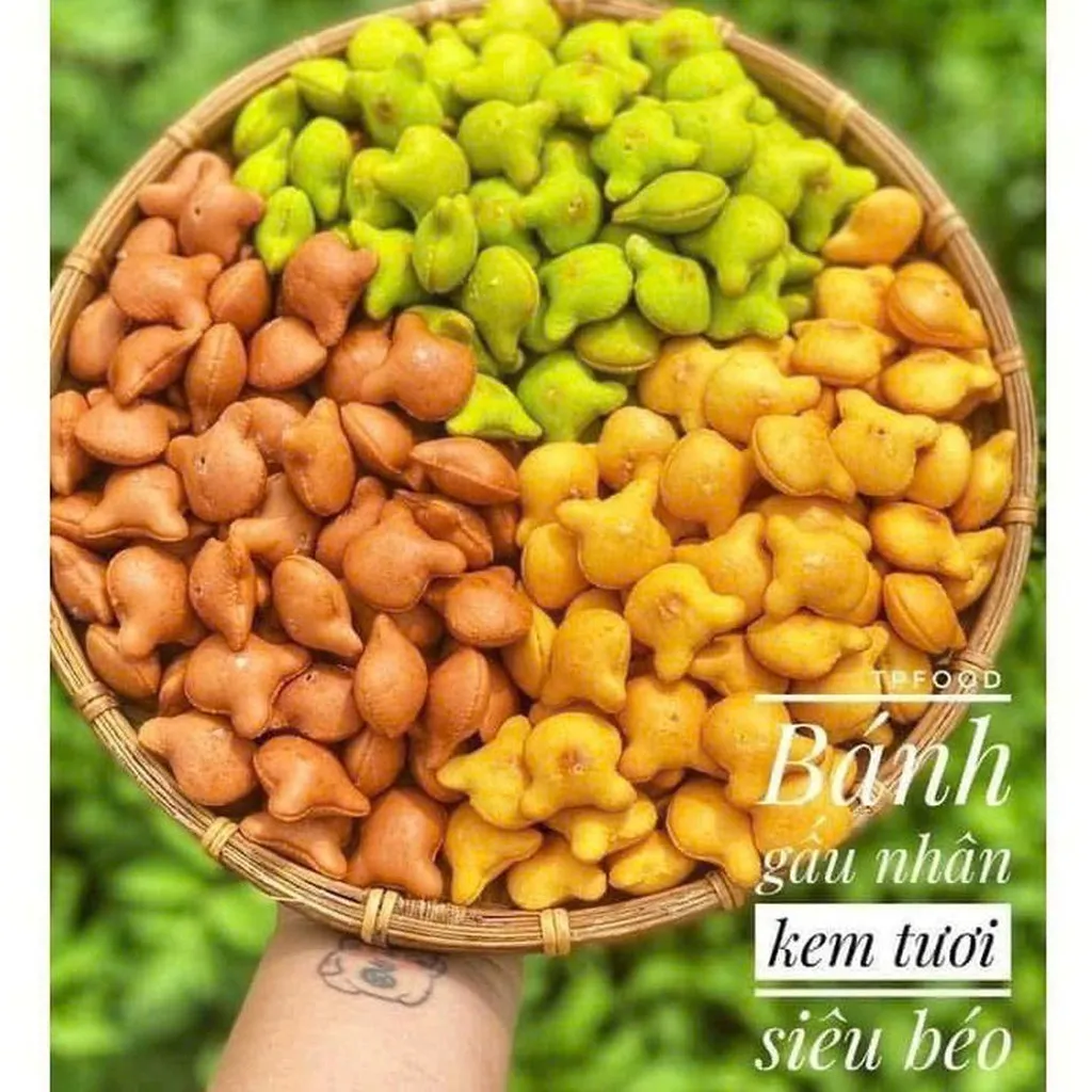 Bánh Gấu Nhân Kem Mix 3 Vị Lon Lớn Siêu Ngon - Winnie House