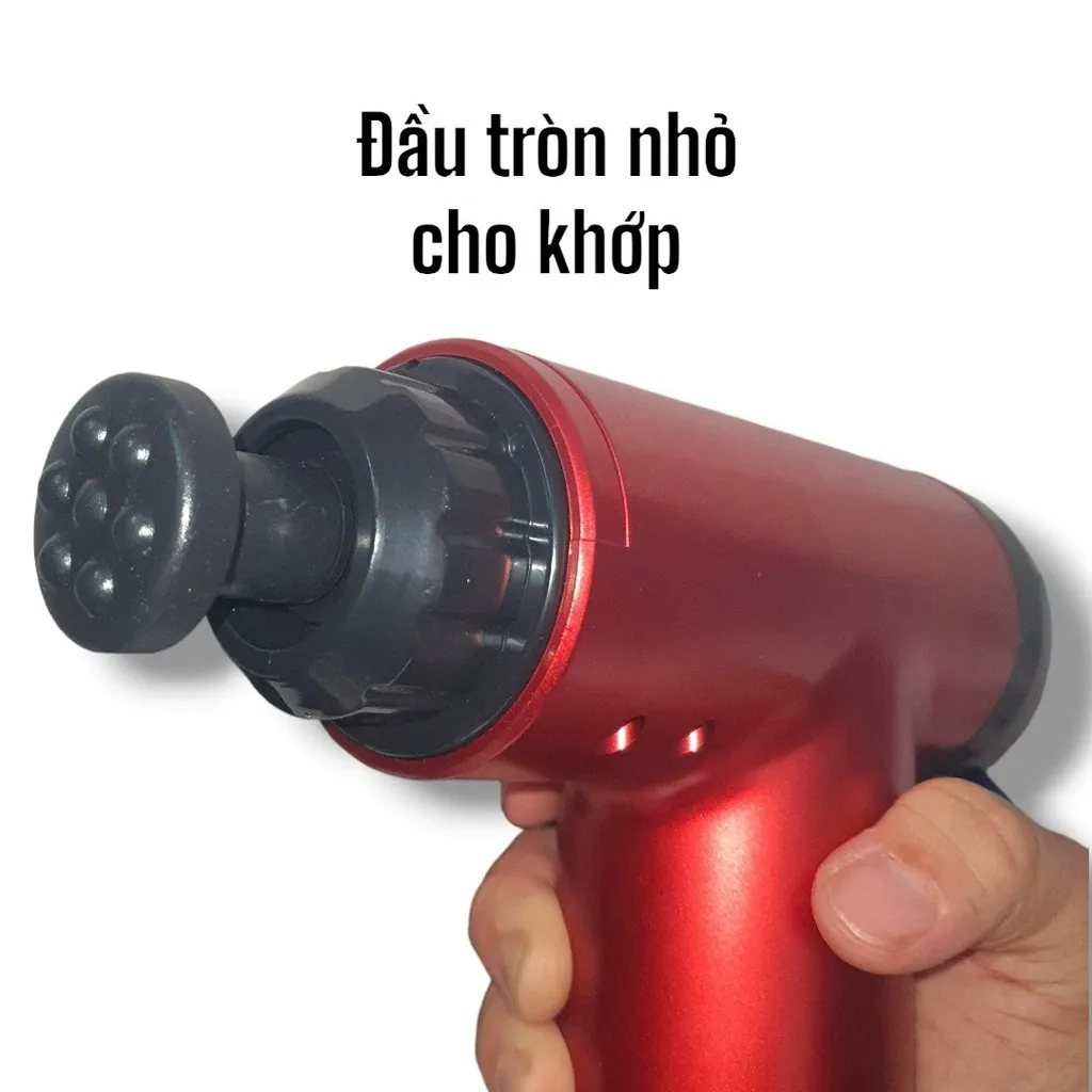 Alternative view of Máy Massage Cầm Tay 4 Đầu 6 Chế Độ Đấm Lưng, Đầu Cổ Vai Gáy Massage Gun 25w - Shop Mẹ Bống