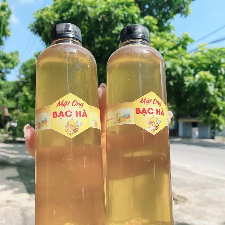 Mật Ong Bạc Hà Hà Giang Nguyên Chất, Chai 500ml - 1000ml