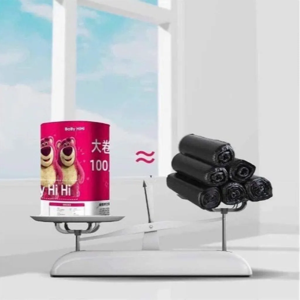 Alternative view of Cuộn 100 Túi Rác Hình Gấu Dâu Lotso - Su