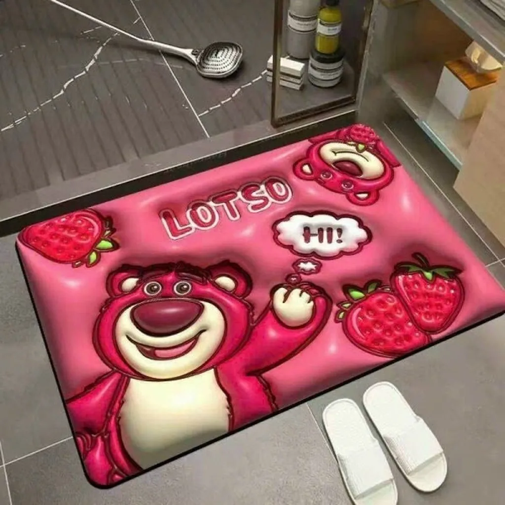 Thảm Gấu Dâu 40x60cm - Silver
