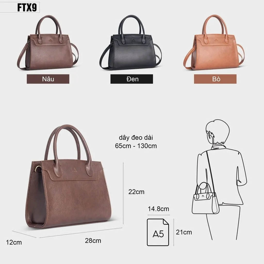 Alternative view of Túi Xách Nữ Cầm Tay Cao Cấp Fadoda Ftx9 Nhiều Màu