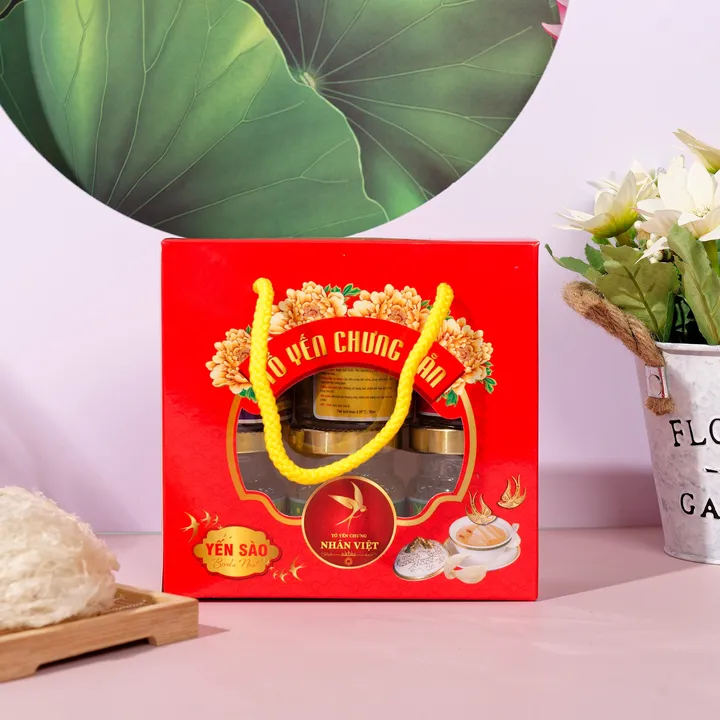 Alternative view of [2 Lốc Tặng 1 Hũ] Lốc 6 Hũ Yến 30% Yến Sào Chưng Hạt Sen Nhân Việt Hũ 70ml - Nhân Việt