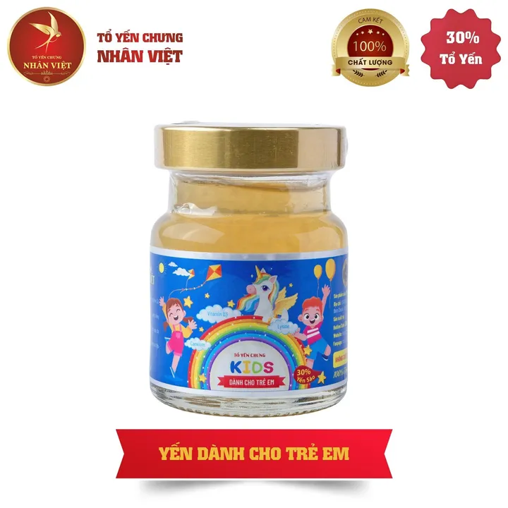 [2 Lốc Tặng 1 Hũ] Lốc 6 Hũ Yến 30% Yến Cho Bé Nhân Việt Kids Giúp Bé Ăn Ngon, Cao Lớn Hũ 70ml - Nhân Việt