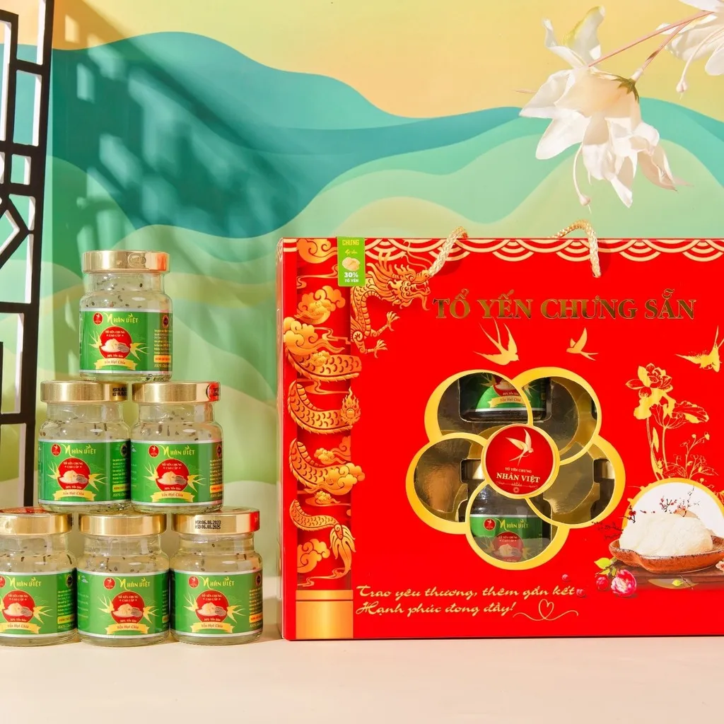 Alternative view of Lốc 6 Hũ Yến Sào 30% Yến Chưng Hạt Chia Nhân Việt Hũ 70ml - Nhân Việt