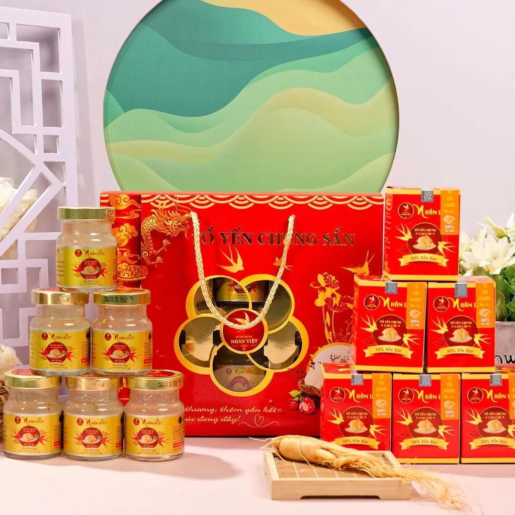 Alternative view of Lốc 6 Hũ Yến Sào 30% Yến Chưng Nhân Sâm Nhân Việt Hũ 70ml - Nhân Việt