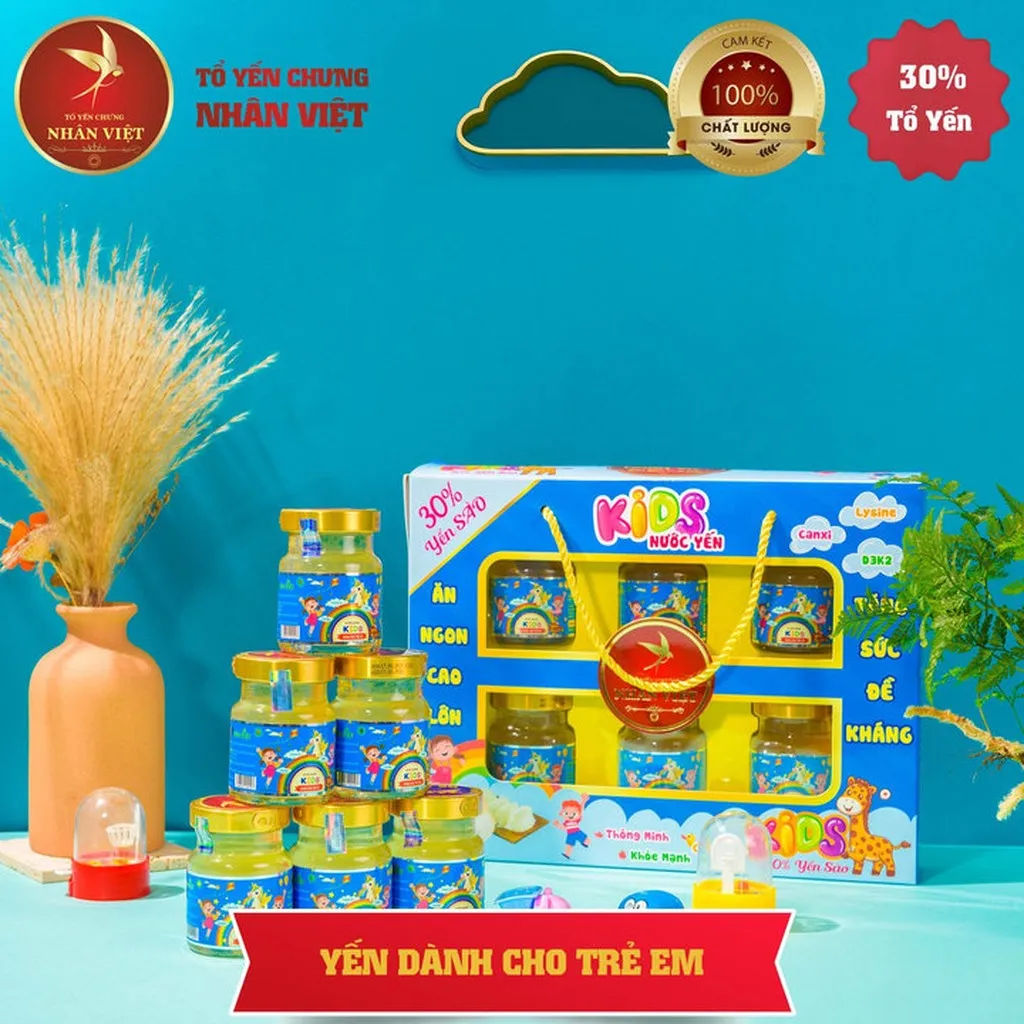 Alternative view of Lốc 6 Hũ Yến Sào 30% Yến Cho Bé Nhân Việt Kids Giúp Bé Ăn Ngon, Cao Lớn Hũ 70ml - Nhân Việt