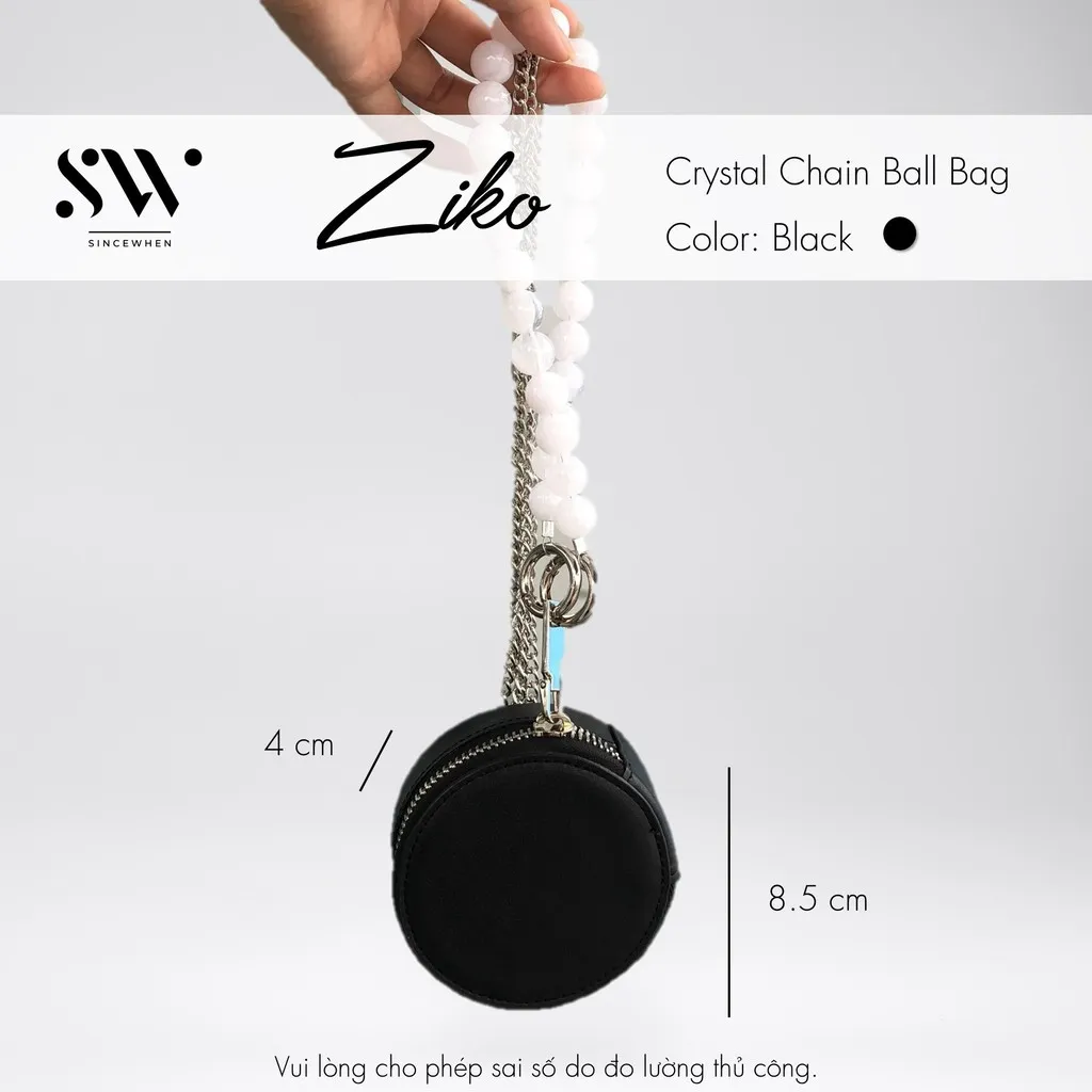 Alternative view of Túi Mini Ziko Dáng Tròn Dây Chuỗi Ngọc (crystal Chain Ball Bag) - Sincewhen
