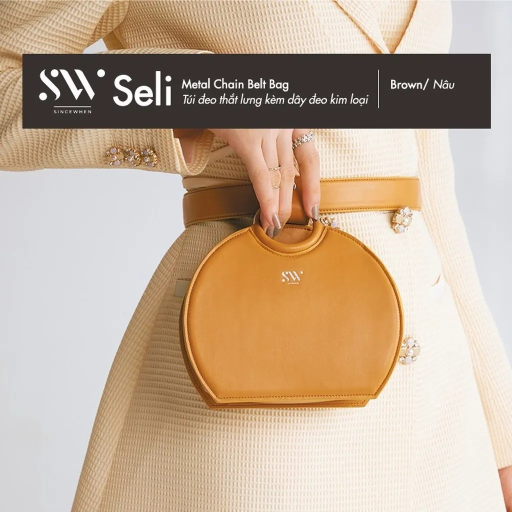Túi Đeo Thắt Lưng Seli Kèm Dây Kim Loại 3 Trong 1 (metal Chain Belt Bag) - Sincewhen