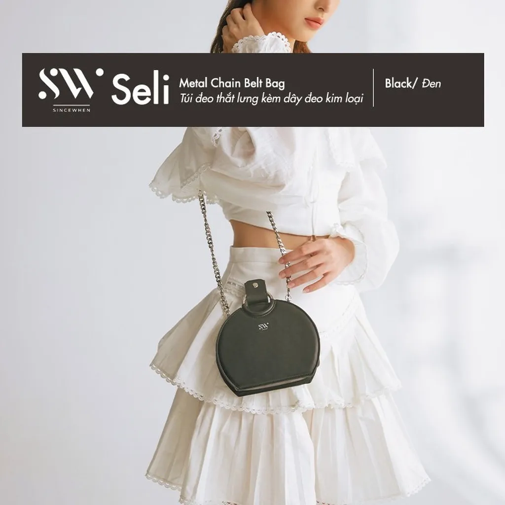 Alternative view of Túi Đeo Thắt Lưng Seli Kèm Dây Kim Loại 3 Trong 1 (metal Chain Belt Bag) - Sincewhen