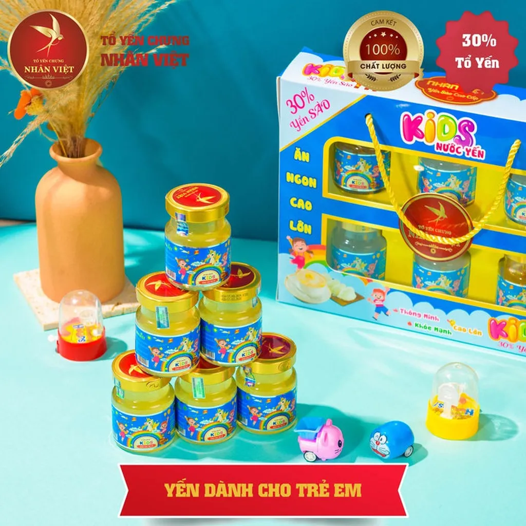 Alternative view of [3 Hũ Yến Kids Tặng Đồ Chơi] Yến Sào 30% Yến Cho Bé Nhân Việt Kids Giúp Bé Ăn Ngon, Cao Lớn Hũ 70ml - Nhân Việt