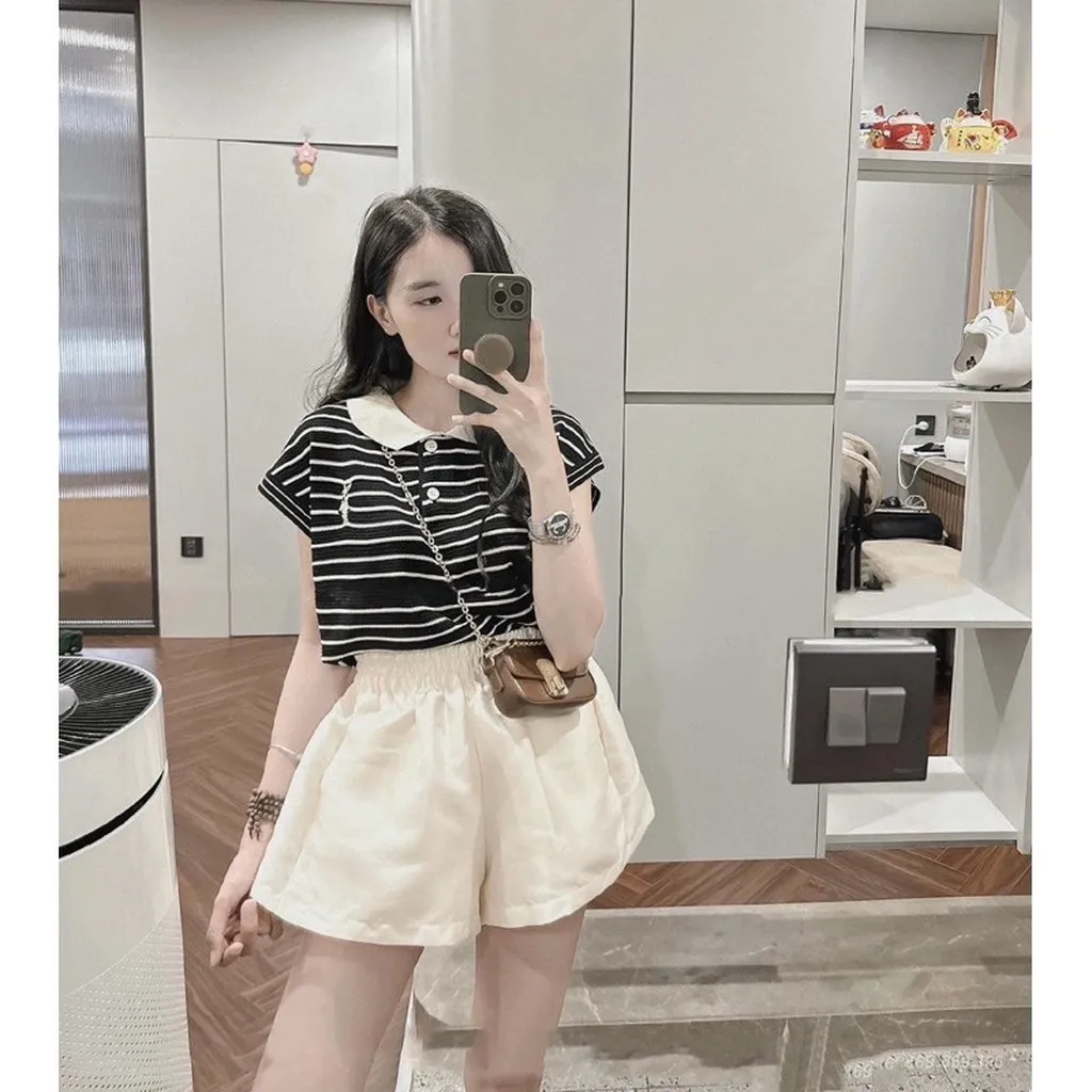 Áo Polo Len Cổ Bẻ Kiểu Dáng Sát Nách Thêu Hình Thỏ Phong Cách Trẻ Trung Sldca214 - Diepchi Fashion