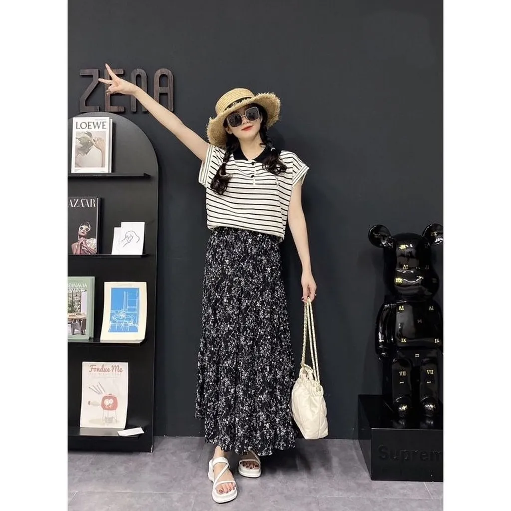 Alternative view of Áo Polo Len Cổ Bẻ Kiểu Dáng Sát Nách Thêu Hình Thỏ Phong Cách Trẻ Trung Sldca214 - Diepchi Fashion