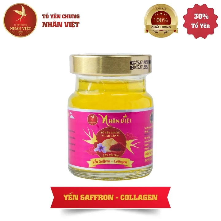 Alternative view of [10 Hũ Tặng 1 Hũ] Yến Sào 30% Yến Chưng Saffron Collagen Nhân Việt Hũ 70ml Mua 10 Hũ Tặng 1 Hũ - Nhân Việt