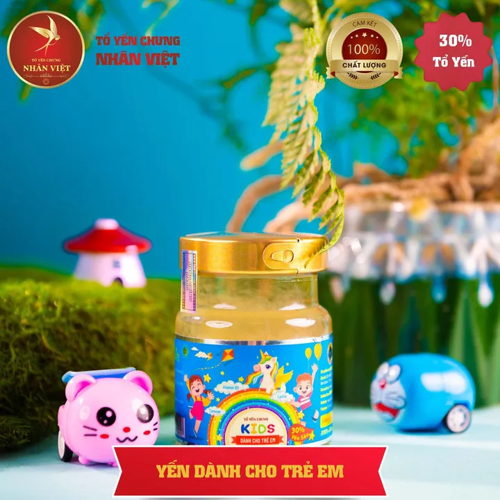 [10 Hũ Tặng 1] Yến Sào 30% Yến Chưng Sẵn Cho Bé Nhân Việt Kids Hũ 70ml Mua 10 Hũ Tặng 1 Hũ - Nhân Việt