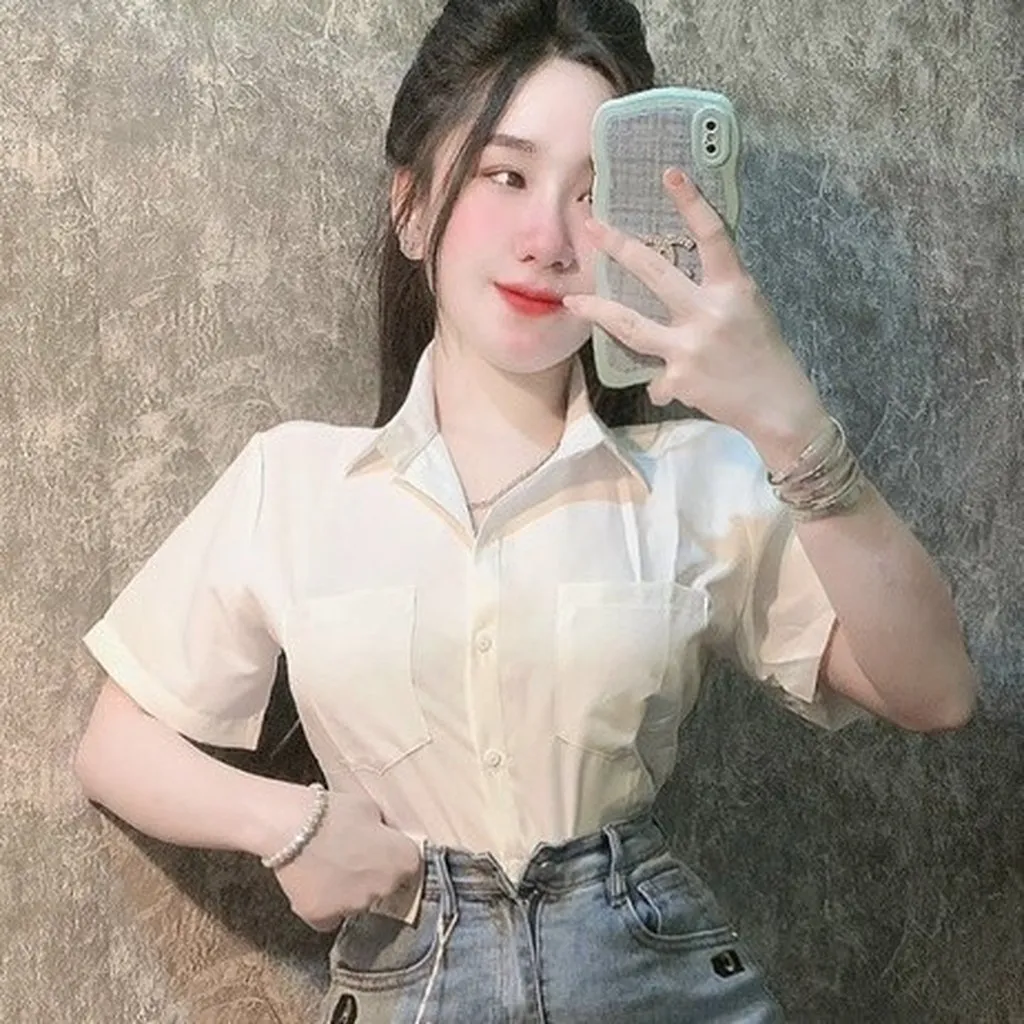 Alternative view of Áo Sơ Mi Nữ Kate Nhật 2 Túi Xinh - Lê Phương Boutique