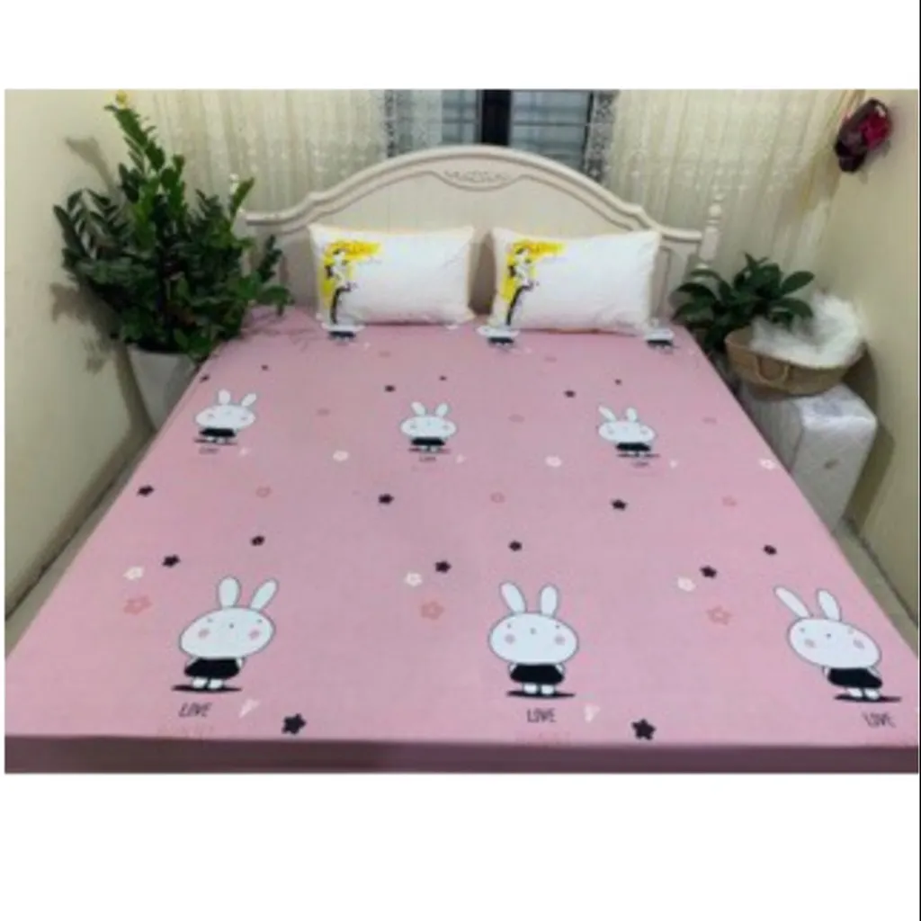 Alternative view of Ga Chống Thấm 100% Cotton Hàn Quốc Violet Ctb393 - Bechip